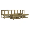 Image de 5 personnes bois 5 pieces bois salon de jardin modulable