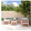 Image de Salon de jardin modulable bois massif 7 pieces 5 personnes x 63.5 x 60 cm