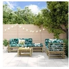Image de Salon de jardin modulable bois bois 6 pieces x 63.5 x 60 5 personnes