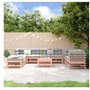 Image de Salon de jardin modulable bois massif bois 9 pieces 8 personnes