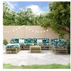 Image de Salon de jardin modulable bois bois 9 pieces x 63.5 x 60 8 personnes