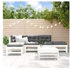 Image de Salon de jardin modulable bois massif blanc 6 pieces x 63.5 x 60 6 personnes