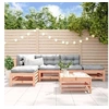 Image de Salon de jardin modulable bois massif bois 6 pieces x 63.5 x 60 6 personnes