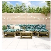 Image de Salon de jardin modulable bois bois 7 pieces 6 personnes