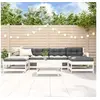Image de Salon de jardin modulable vidaxl bois massif 7 pieces gris 62 x 62 x 70.5 cm 2 personnes