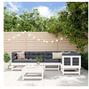 Image de Salon de jardin modulable bois massif blanc 6 pieces x 61 x 62 5 personnes