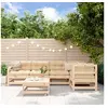 Image de Salon de jardin modulable 5 personnes 6 pieces bois 62 x 66 x 70.5 bois massif