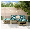 Image de Salon de jardin modulable bois bois 4 pieces x 63.5 x 60 3 personnes