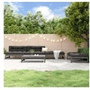 Image de Salon de jardin modulable bois massif gris 5 pieces x 120 x 70 5 personnes