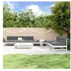 Image de Salon de jardin modulable Bois massif 10 personnes 6 pieces