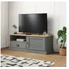 Image de Meuble TV VIGO gris 106x40x40 cm bois massif de pin353177