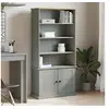 Image de Boekenkast VIGO 85x35x170 cm massief grenenhout grijs353198