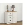 Image de Buffet avec tiroirs VIGO 78x40x75 cm blanc bois massif de pin