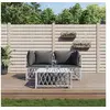 Image de Salon de jardin modulable acier 2 personnes 3 pieces