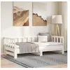 Image de Lit coulissant sans matelas blanc 2x(90x200) cm