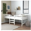 Image de Cadre de lit sans matelas blanc 90x200 cm bois de pin massif