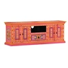 Image de Meuble TV rose 110x30x40 cm bois massif de manguier353907