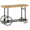 Image de Table console 112x36x76 cm bois massif de manguier et fer