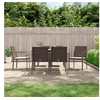 Image de Ensemble à manger de jardin 7 pcs coussins résine tressée acier 3186942
