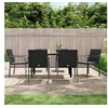 Image de Ensemble à manger de jardin 7 pcs coussins résine tressée acier 3186960