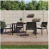 Image de 5-delige Tuinset met kussens poly rattan en staal3186993