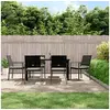 Image de 7-delige Tuinset met kussens poly rattan en staal3187026