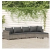 Image de Salon de jardin modulable gris 5 personnes resine tressee 63 x 63 x 55.5 cm 5 pieces