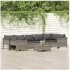 Image de Salon de jardin resine tressee gris 8 pieces x 63 x 55.5 8 personnes