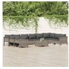Image de Salon de jardin modulable resine tressee gris 11 pieces x 63 x 55.5 1 personnes