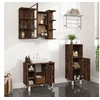 Image de Ensemble d armoires de salle de bain 3 pcs chêne fumé