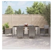 Image de 7-delige Tuinset met kussens poly rattan grijs3187384