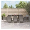 Image de 9-delige Tuinset met kussens poly rattan grijs3187385