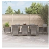 Image de 9-delige Tuinset met kussens poly rattan grijs3187386