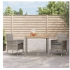 Image de 3-delige Tuinset met kussens poly rattan grijs3187404