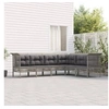 Image de Salon de Jardin avec Coussins 6 pcs, Ensemble de Meubles de Terrasse, Mobilier d'Extérieur, Canapé de Patio, Moderne, 3187515