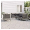 Image de 7-delige Loungeset met kussens poly rattan grijs3187541