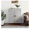 Image de Buffet gris béton 69,5x34x90 cm bois d'ingénierie827696