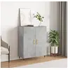 Image de Buffet gris béton 69,5x34x90 cm bois d ingénierie