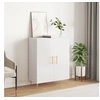 Image de Buffet Blanc brillant 69,5x34x90 cm Bois d ingénierie