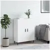 Image de Buffet blanc 69,5x34x90 cm bois d ingénierie