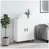 Image de Buffet Blanc brillant 69,5x34x90 cm Bois d'ingénierie827742