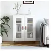 Image de Buffet blanc 69,5x34x90 cm bois d ingénierie