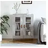 Image de Buffet gris béton 69,5x34x90 cm bois d'ingénierie827760