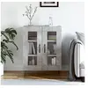 Image de Buffet, Armoire avec Pieds, Meuble de Rangement, Organisateur de Salon Salle de Séjour Intérieur, Moderne, Gris Béton Bois d'Ingénierie 827784