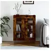 Image de Buffet, Armoire avec Pieds, Meuble de Rangement, Organisateur de Salon Salle de Séjour Intérieur, Moderne, Chêne Fumé Bois d'Ingénierie