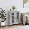 Image de Buffet gris béton 69,5x34x90 cm bois d'ingénierie827792