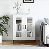 Image de Buffet blanc 69,5x34x90 cm bois d'ingénierie827796