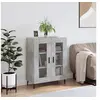 Image de Buffet gris béton 69,5x34x90 cm bois d'ingénierie827808
