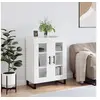 Image de Buffet Blanc brillant 69,5x34x90 cm Bois d'ingénierie827814