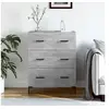Image de Buffet gris béton 69,5x34x90 cm bois d'ingénierie827856